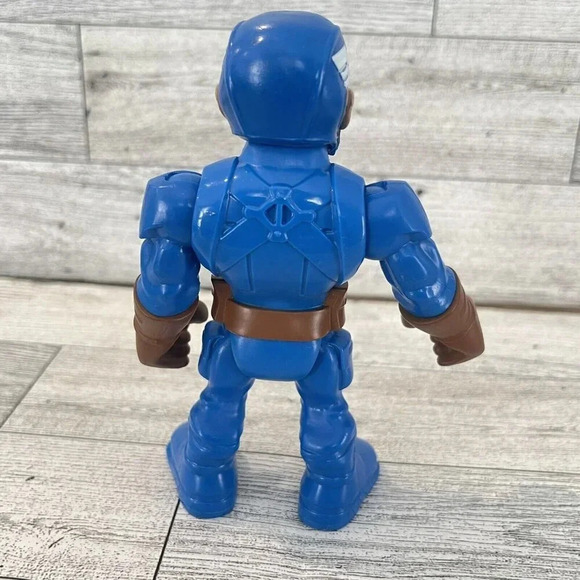 Playskool Heroes Marvel Super Hero Adventures Mega Mighties Captain America 5” - Picture 6 of 9